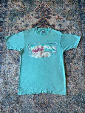 Vintage Clam Pearl Ocean T-shirt Large
